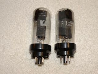 2 X 5u4gb Rca Rectifier Tubes Black Plate Fat Base 1955 (2 Offers Available)