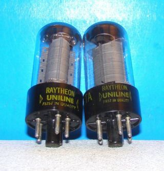 6v6gt Raytheon Radio Electron Audio Amplifier Vacuum Tubes 2 Valve 6v6gta