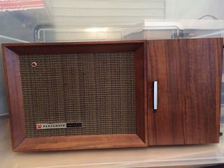 Vintage Panasonic 2 Way System Am/fm 10 Transistor Radio In Wood Re - 7487