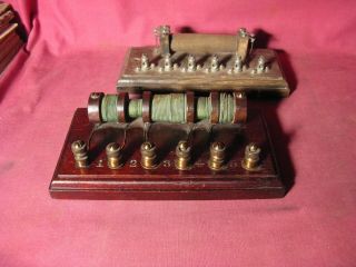 Antique L.  E.  Knott Apparatus Company Boston Electrical Scientific Instrument