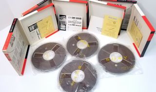 4x Sony Pr - 150 1/4 " X 1800 Feet Pro Recording Tape 7 " Reel To Reel May Be Nos
