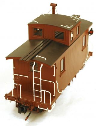 Fn3 Accucraft Ams Brass Rio Grande Unlettered Short Caboose With Decals
