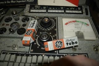 2 VINTAGE NOS 1960 ' S GE 12AU7A/ECC82 TUBES MATCHING CODE DATES TUBE AMP HAM 3