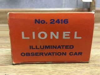 Lionel 2416 Box Only