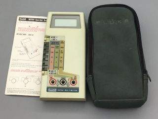 Vintage Fluke 8020a Multimeter W/ Case,  Unit Only - No Leads/ Probes D07