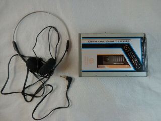 Cassette Player Walkman Model 3 - 5432a General Electric Amfm And