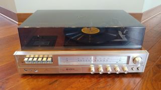 Vintage Hitachi Sdt - 9211h Turntable Stereo Cassette Player Tuner - Needs Work
