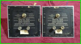 Klh Model 17 Seventeen Crossovers W/hi Freq.  Switch (2) 1971 Perfect