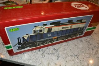 Lgb G Scale 2055 White Pass Wp&yr Blue And White Diesel Loco,  110,  Good Cond.