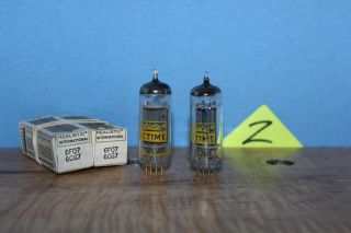 Radio Tubes 6fq7 6cg7 Realistic Lifetime Gold Pin Nos Matched Pair