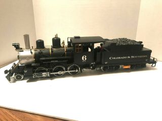 G Scale Lgb 2 - 6 - 0 Colorado & Southern Steam Locomotive - Lights,  Smoke,  & Sound