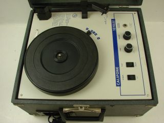 Rare Califone Economy Phonograph Record Player Model 1010AV 4 Spd Traklite Arm 3