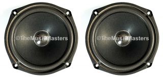 Pair 6 " Home Audio Woofer Speaker Cabinet Enclosure Stereo System Replacement