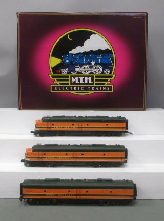 Mth 20 - 2305 - 1 O Great Northern E8 Aba Diesel Locomotive Set W/ps2 2.  0 (set Of 3)
