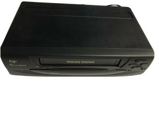 Philips Magnavox Vrx360at22 Vcr Plus 4 Head Vhs Player Recorder No Remote