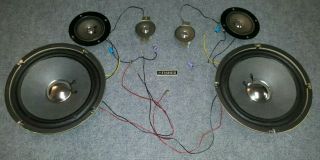 Fisher Studio Standard 8 Omh Speaker Set 8 " Woofer,  4 " Midrange,  2 " Tweeter