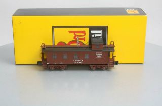3rd Rail 13990 O Scale Brass Cb&q Wood Caboose (3 - Rail) Ln/box