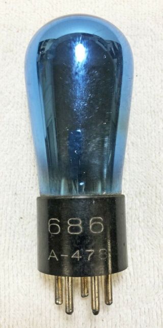 Arcturus Blue Globe Type 686 Triode Tube – Good Filament (361)