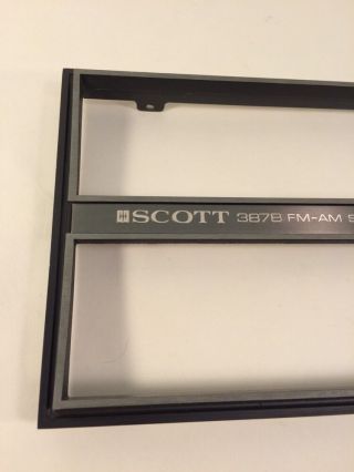 Scott 387b Stereo Receiver Front Metal Main Frame,  Old Stock Hard To Find