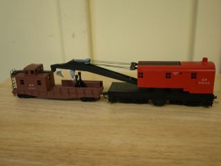 Athearn Ho Union Pacific 200 - Ton Crane With Work Caboose