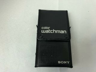 sony watchman color fdl - 320 only with leather case box 3