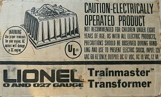 LIONEL 4060 Trainmaster Transformer AC & DC Variable Output & Forward/Reverse 2