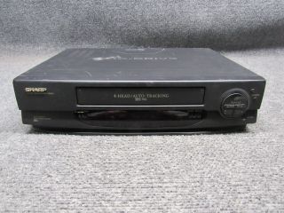 Sharp Xa - 505 Mid - Drive 4 - Head Vcr Auto Tracking Vhs Hq Tape Player