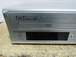 Sylvania SSD800 DVD/CD Player 4 Head HiFi VCR VHS Recorder and 2