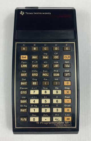 Texas Instruments Ti Programmable 58 C Electronic Calculator Ti - 58c