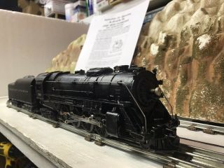 Lionel 736 (2 - 8 - 4) Berkshire Locomotive & 2671wx Tender