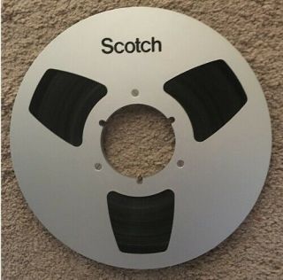 Scotch 10.  5 Aluminum Take - Up Reel For 1/4 " Tape W/ Tape & Box