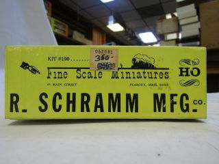 Fine Scale Miniatures Fsm Ho Kit No.  190 " R.  Schramm Mfg.  Co.  " Nib