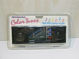 Soundesign Color Tunes Am&fm Radio Black Model 2323ccl