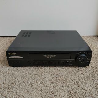 Sharp Vc - A552 Vhs Player Vcr Recorder 4 Head 19 Micron Heads,  Test,  No Remote
