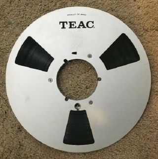 Teac 10.  5 Metal Aluminum Take - Up Reel For 1/4 " Tape W/ Tape