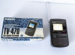 Casio Tv - 470 Lcd Color Television 2.  2 " Vhf Uhf Only Does Not Have Any Signal