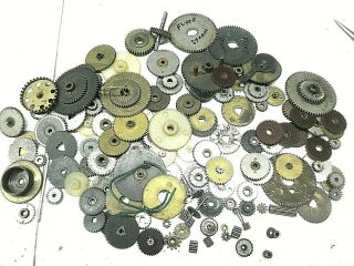 Large Pile Of Gears For Toy Old Train Engines,  All Types And Sizes Brands