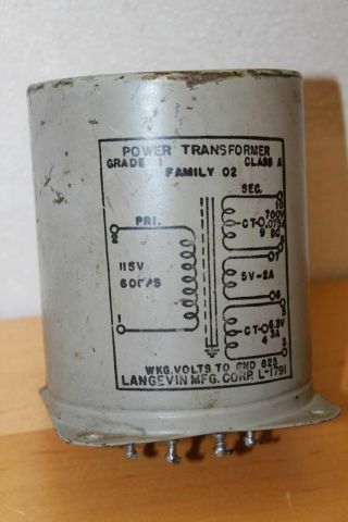 Vintage Langevin Western Electric Audio Amp Amplifier Power Trans Transformer