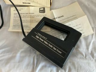 Vintage Realistic Bulk Tape Eraser 44 - 233a Magnetic Radio Shack Box Shippin