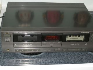 Vintage JVC TD - W305 Dual Tape Cassette Deck Player Recorder Auto Reverse HX PRO 2