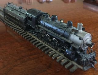 N Scale Brass 2 - 8 - 0 Southern Pacific Steam Locomotive Vanderbilt Tender,  Sunset