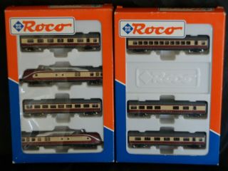 N Scale Roco 23005 And 23006 Tee (trans Europe Express) Train Set