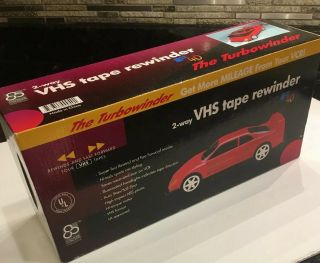 Vintage 1990s Red Ferrari F - 40 Sports Car Auto Novelty Vhs Tape Rewinder Nos