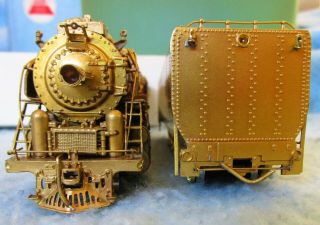 Brass Ho Steam Locomotive Engine 4 - 8 - 2 B&m R1 - D With Tender