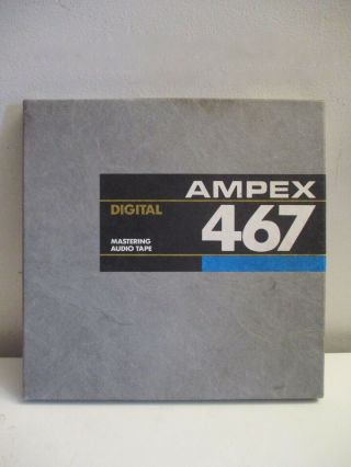 Ampex 467 Digital Audio Mastering Tape 10 1/2” Metal Reel 1/4 " X 4600’ Euc