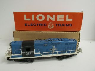 Lionel O Gauge 2359 Boston - Maine Gp Diesel W/orig.  Box