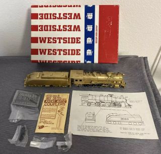 Westside Model Katsumi Brass A.  T.  &s.  F Santa Fe 3010 2 - 10 - 2 Locomotive & Tender