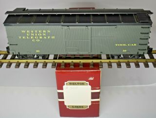 Delton Locomotive G Scale Western Union Telegraph Tool Car 300 W/box