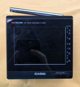 Casio Personal Handheld Lcd Color Tv Television Tv - 8500