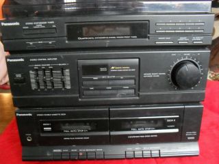 Panasonic Compact Audio System Am/fm Dual Cassette,  Record Player